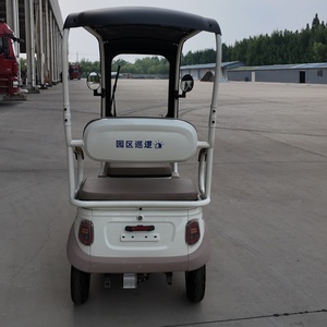 Tricycle électrique couvert à deux rangées de sièges pour la surveillance nocturne des parcs, offre de gros pour achat de flotte, support de négociation - Product Image 6