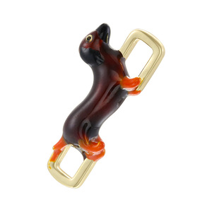 P377T Breloques connecteurs en <span class=keywords><strong>laiton</strong></span> <span class=keywords><strong>plaqué</strong></span> or PVD 18K émaillées pour la fabrication de bijoux DIY (bracelets, colliers) - Product Image 5