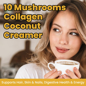 Collagène bovin OEM anti-âge, soutien digestif, boost d'énergie, crème de noix de coco aux champignons au collagène - Product Image 3