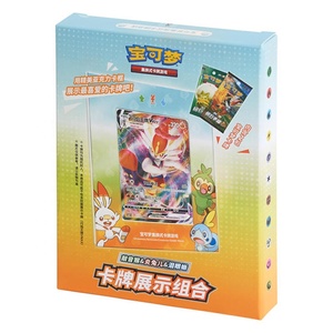 Vitrine de jeu portable <span class=keywords><strong>Pikachu</strong></span> Scorbunny, boîte de jeu Pokémon TCG écologique, matériau papier éducatif - Product Image 2