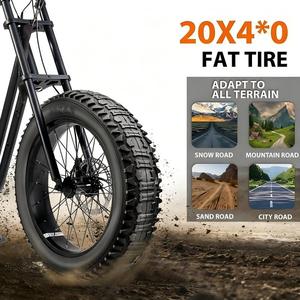 Neumáticos Inflables Eléctricos para <span class=keywords><strong>Bicicleta</strong></span> Gruesa <span class=keywords><strong>de</strong></span> 20x4.0, Neumáticos Tubulares Cómodos que Absorben los Impactos para Bicicletas <span class=keywords><strong>de</strong></span> Montaña y Bicicletas para Niños - Product Image 1