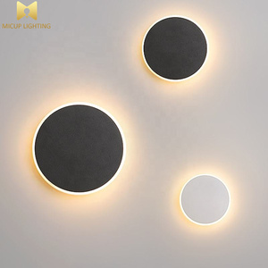 Hiện đại tối giản vòng Tường Đèn LED ánh sáng trong nhà chiếu sáng phòng ngủ cảm ứng nhạy cảm ấm trắng chuyển động cảm biến cầu thang Đèn tường - Product Image 2