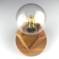 Support de lampe en bois E27/E26 avec douille de lampe certifiée KC de style à vis