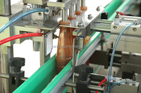 Latas de botellas de vidrio de plástico eléctricas automáticas, tarro atornillado, máquina de embalaje de sellado, sellado de tapado al vacío