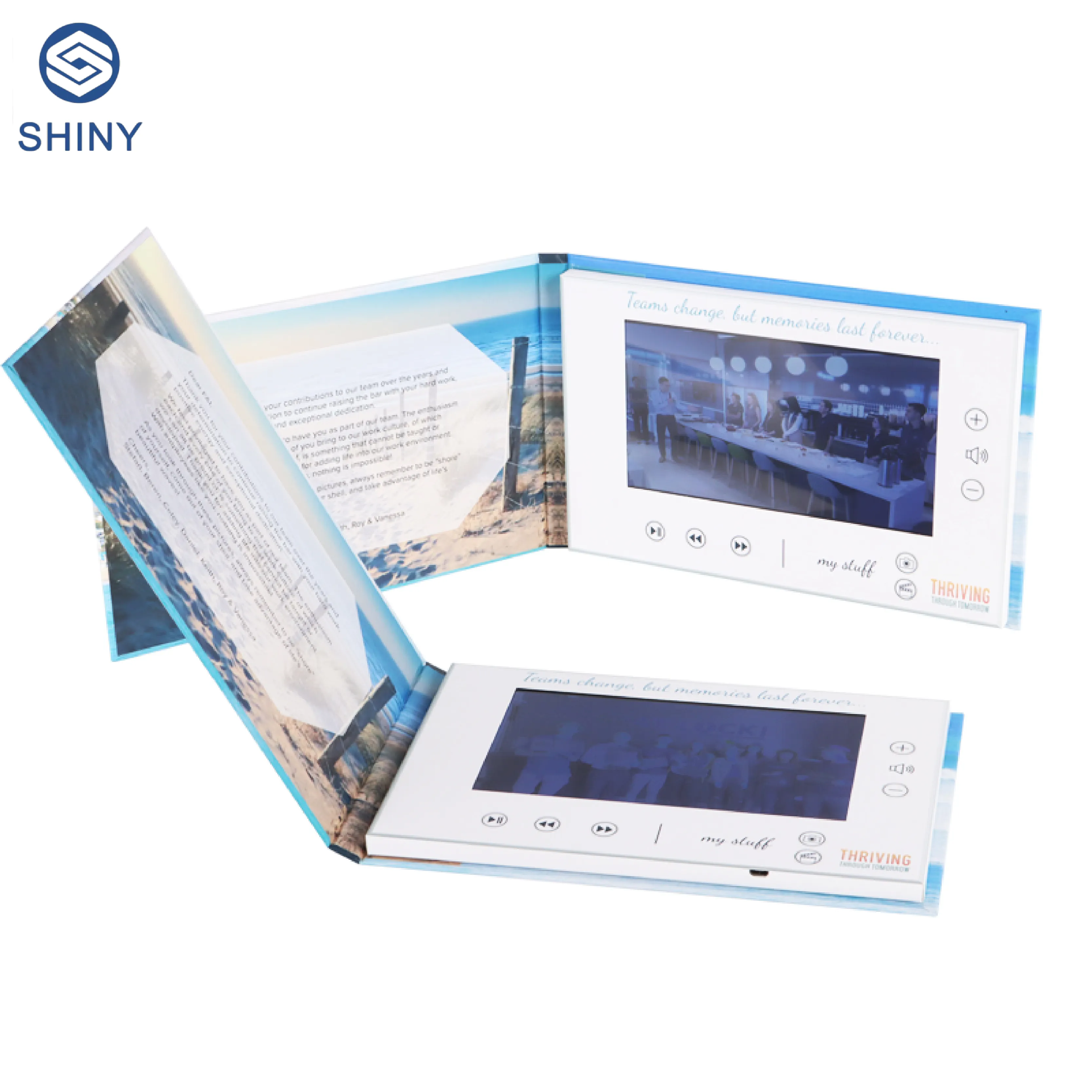 High Quality China Digital Video Brochure 7 inch Screen Diy Calendar Components Kits Advertising Greeting Card Gift