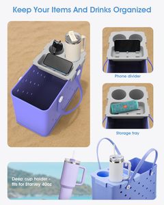 Accesorio de Bandeja Portavasos Superior para Bolsa Bogg Extra Grande, Compatible con Portavasos Stanley, Soporte para Teléfono para Bolsa Bogg, Divisor y Organizador - Product Image 5