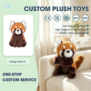 Peluche Panda Réaliste Personnalisée Assise, Jouet en Peluche pour Enfants, Cadeau, Prix d'Usine OEM ODM, Vente en Gros, Mascotte - Product Image 1