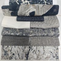Tissu d'ameublement jacquard texturé en chenille 425 g/m² mélange coton lourd 110 pouces de large au mètre pour canapé, rideau, coussin