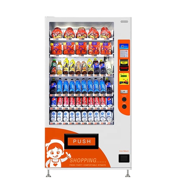 Market Smart Mobile Drinks and Snacks Vending Machine Cold Soda Vending Machine Small Screen