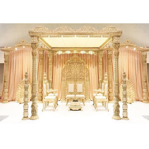 Designer Wooden Handicraft <b>Wedding</b> Mandap NZ Traditional Hand-Carved Wooden <b>Wedding</b> Mandap Gujarati <b>Wedding</b> Wooden Mandap Canada - Product Image 1