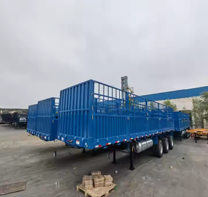 ZHONGSHENGTIANQI Remolque de valla para ganado Construcción de acero de 4 ejes 150 KG Carga útil al aire libre Shandong Origin - Product Image 5