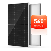 Panneau solaire monocristallin N-Type bifacial à demi-cellules double vitrage Eco-Conscientieux 560W 550W, efficacité 21,8%