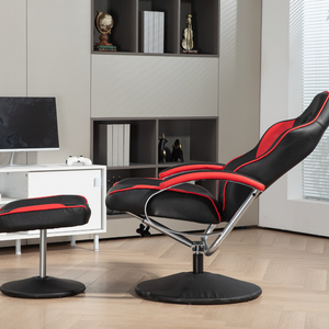 Sedia <span class=keywords><strong>da</strong></span> Ufficio Moderna Ergonomica con Altezza Regolabile, Rotelle, Struttura <span class=keywords><strong>in</strong></span> Metallo Resistente, Braccioli <span class=keywords><strong>in</strong></span> <span class=keywords><strong>Pelle</strong></span> PU e Pannello <span class=keywords><strong>in</strong></span> Legno - Product Image 3