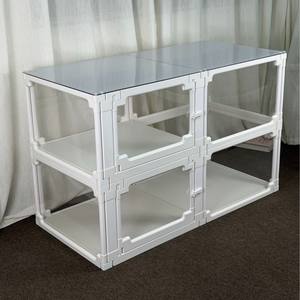 Corralito para Mascotas Moderno, Transparente y Seguro, Móvil, de 40 cm para Uso en Interiores con Perros Pequeños - Product Image 1