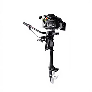 Nouveau moteur à essence 4HP 2 temps avec transmission manuelle intégrée et embrayage de 1L pour kayak et bateau de pêche - Product Image 1