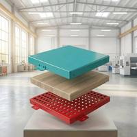 Système architectural sur mesure de bardage pare-pluie paramétrique en aluminium à double courbure, panneau perforé ignifuge A2