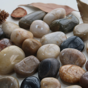 Chất Lượng Cao 2-4Cm Đánh Bóng Tự Nhiên Đá Sỏi Hỗn Hợp Màu Sắc Sông Sỏi Ngoài Trời Bên Ngoài Biệt Thự Thiết Kế Cảnh Quan Đá Tự Nhiên - Product Image 4