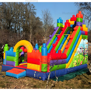 Bên ngoài trời hupfburg khối <span class=keywords><strong>Inflatable</strong></span> Combo bouncy lâu đài <span class=keywords><strong>Inflatable</strong></span> trượt đầy màu sắc khối xây dựng lâu đài bouncy cho trẻ em - Product Image 6