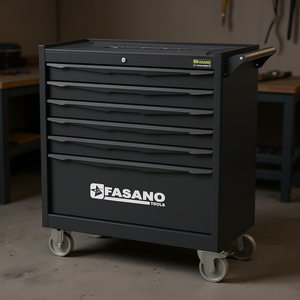 Fasano Tools - Carro de Almacenamiento de Acero Resistente con 6 Cajones para Herramientas - Product Image 3