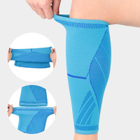 Équipement de protection sportive pour hommes et femmes avec logo personnalisé Manchon de compression pour jambes de football sans pied avec manchons de compression pour mollets