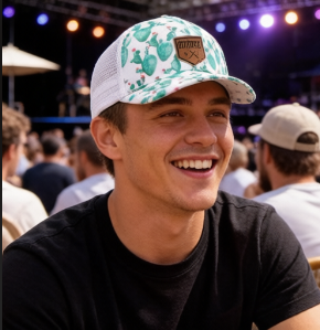 Gorra de béisbol personalizada de 6 paneles con estampado de cactus en relieve, gorra deportiva de tela con ala curva para hombres, mujeres, deportes, correr, ODM/OEM - Product Image 6