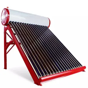 Complete 120L 150L 180L 200 Liter Evacuated Tube Galvanised/Stainless Steel Sunstar Mini Small No Pressure Solar Water Heater
