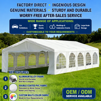 Tenda Pesta Modular PVC Luar Ruangan Ukuran Besar Kustom Tahan Air 3000mm+ Tahan Api Empat Musim Pembukaan Cepat Tahan UV Pernikahan