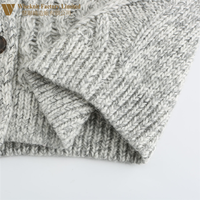 Ensemble de cardigan en tricot épais à boutons vintage pour femmes, mode automne