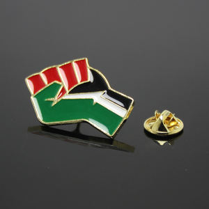 Palestijnse Vlag Souvenir Geschenken Palestijnse Hart Pin Broche Kokarde Reversspeld Badge Hard Email Vlag Badge Gratis Palestijnse Pinnen - Product Image 4