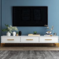 Meuble TV Moderne de Luxe pour Salon – Console de Salon Brillante et Élégante