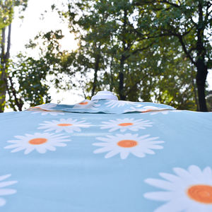 Carpa Cabana Elegante con Estampado <span class=keywords><strong>de</strong></span> Margaritas para 2-6 Personas - Cortina <span class=keywords><strong>de</strong></span> Malla Transpirable y Montaje Portátil para <span class=keywords><strong>Alquiler</strong></span> en Clubes <span class=keywords><strong>de</strong></span> Playa <span class=keywords><strong>de</strong></span> Lujo - Product Image 5