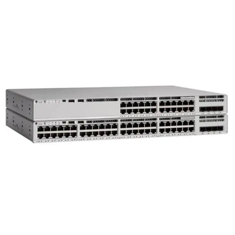 Comutador poe rápido Ethernet 10GB gigabit SFP C9200L-48P-4X-E