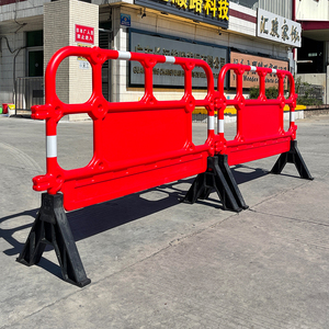 Barrera de Plástico HDPE Moldeada por Soplado 1350A, Barrera de Seguridad de Plástico para Control de Multitudes con Panel Publicitario - Product Image 4