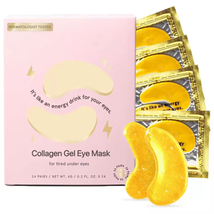 Masques Contour des Yeux OEM Éclaircissants Dorés au PDRN – Patchs Revitalisants Anti-Poches et Hydratants – Feuilles de Patchs Oculaires Roses pour Cernes - Product Image 2