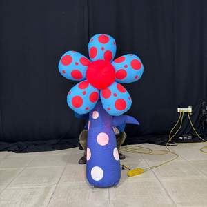 2m גבוה מתנפח פרסום אביזרים פורחת פרחים אוהל בלון קשת שלג לקישוט אירוע - Product Image 1