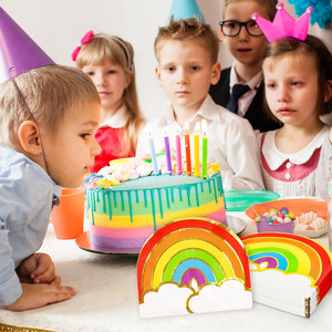 Fournitures arc-en-ciel arc-en-ciel décorations de fête d'<span class=keywords><strong>anniversaire</strong></span> feuille d'or métallique couleur jetable <span class=keywords><strong>serviette</strong></span> en <span class=keywords><strong>papier</strong></span> <span class=keywords><strong>serviette</strong></span> - Product Image 6
