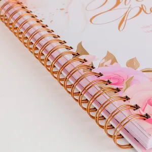 Aangepaste Dagelijkse Notitieblok Planner Wedding Journal Notebook Kalender-Geïntegreerde Weddingplanner