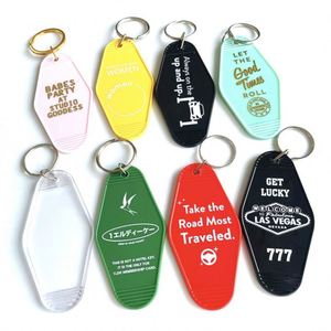 Factory Direct High Quality Retro Inspired Motel Keychains Custom Motel <b>Key</b> Tag - Product Image 6