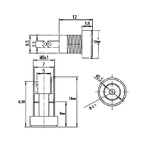 Adaptateur de prise d'alimentation 12V DC, connecteur femelle à montage sur panneau 3A, prise 5,5*2,1 mm, 2 types de bornes, connecteurs dorés