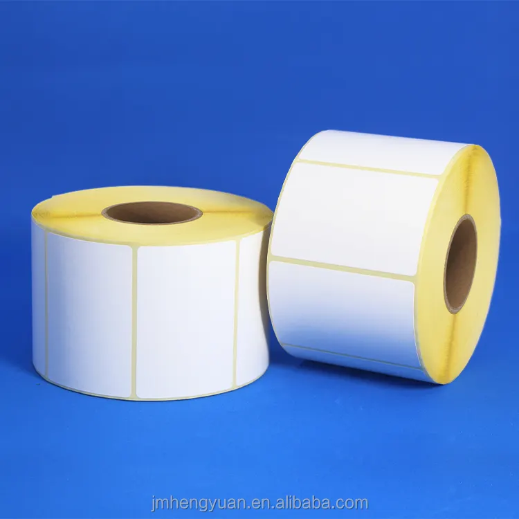 Custom Size Lege Witte 58X40 60X80 57X30 50X25 Thermische Verzending Label Barcode label Roll