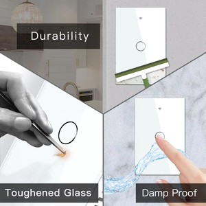 1 2 3 4 Gang US luce Smart interruttori a parete in vetro interruttore RF433 Tuya Mini Wifi interruttori compatibili con Alexa Google Home - Product Image 6