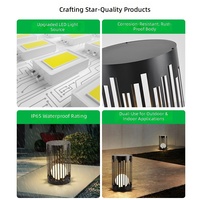 Lampes solaires LED en forme de lune pour jardin, étanches IP65, en acier inoxydable, avec télécommande, éclairage extérieur pour allées et aménagements paysagers