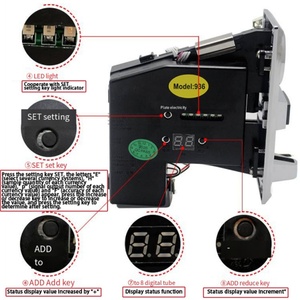 2023 616 Coin Acceptor CPU Programmable Type 6 Coin Validator <b>Electronic</b> Selection Mechanism Accepts Multiple Coin Receivers - Product Image 5