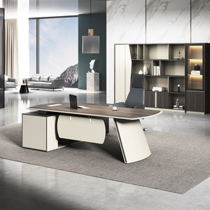 <span class=keywords><strong>Nouvelle</strong></span> table de bureau de direction de luxe au design moderne, ensemble de mobilier de bureau pour la maison, bureau de direction pour les directeurs adjoints, bureau du PDG - Product Image 4