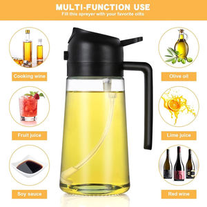 Hot Sale Private Label Multifunction Glass <strong>Mister</strong> 2 in 1 Olive Oil Dispenser and Oil Sprayer for Kitchen Cooking - Product Image 3