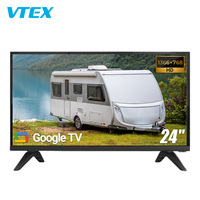TV inteligente portátil de 12V DC para coche, caravana, camión, caravana, 24 pulgadas, montaje en pared, Chromecast, TV, TV de coche, caravana, coche, 24 pulgadas,