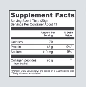 Collagene Bovino Idrolizzato in Polvere OEM con Etichetta Privata, Certificato NSF/GMP/ISO, per Bellezza e Capelli Adulti - Product Image 5