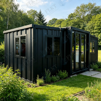 Maison conteneur extensible étanche avec plomberie préinstallée FLKT, garantie 2 ans, directement de l'usine, villa préfabriquée