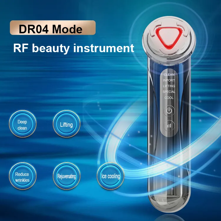 Yüksek frekans radyo cilt RF cihazı yüz masajı güzellik enstrüman cilt bakımı EMS şekillendirici makinesi ile kırmızı ışık tedavisi