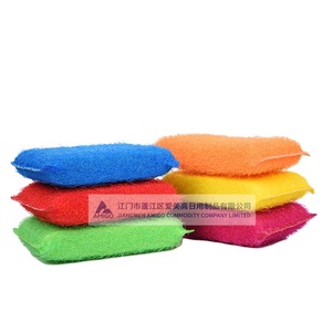 Amigo Kitchen Scrubbing <b>Sponge</b> Pad Rectangle Colorful Dish Cleaning Pad For Pots Pans Bowls - Product Image 1